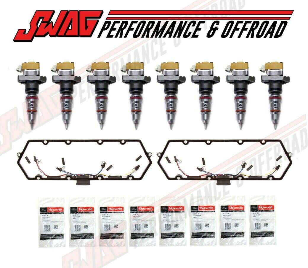 9903 Powerstroke 7.3 Injectors, Valve Cover Gaskets & OEM Glow Plugs