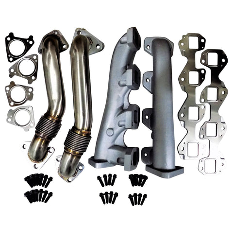 01-16 Duramax High Flow Exhaust Manifolds & Up Pipes