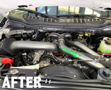 11-21 Powerstroke 6.7 Pusher Coolant Reroute Kit After Picture