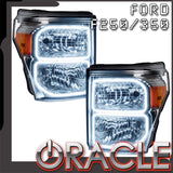 11-16 F250-F350 Oracle Pre-assembled Halo Headlights